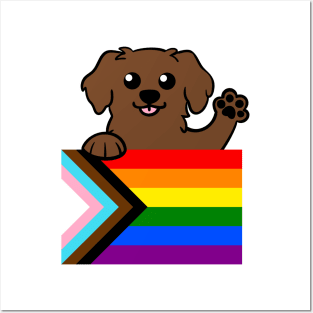 Love is Love Puppy - Brown Posters and Art